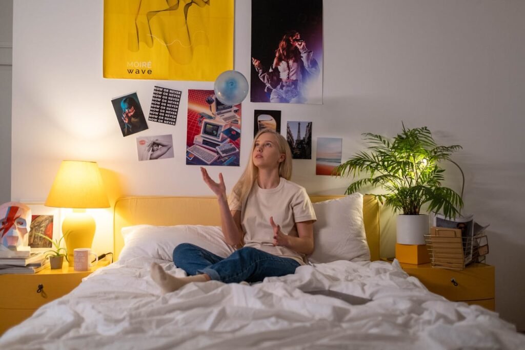 Teenager Throwing a Balloon